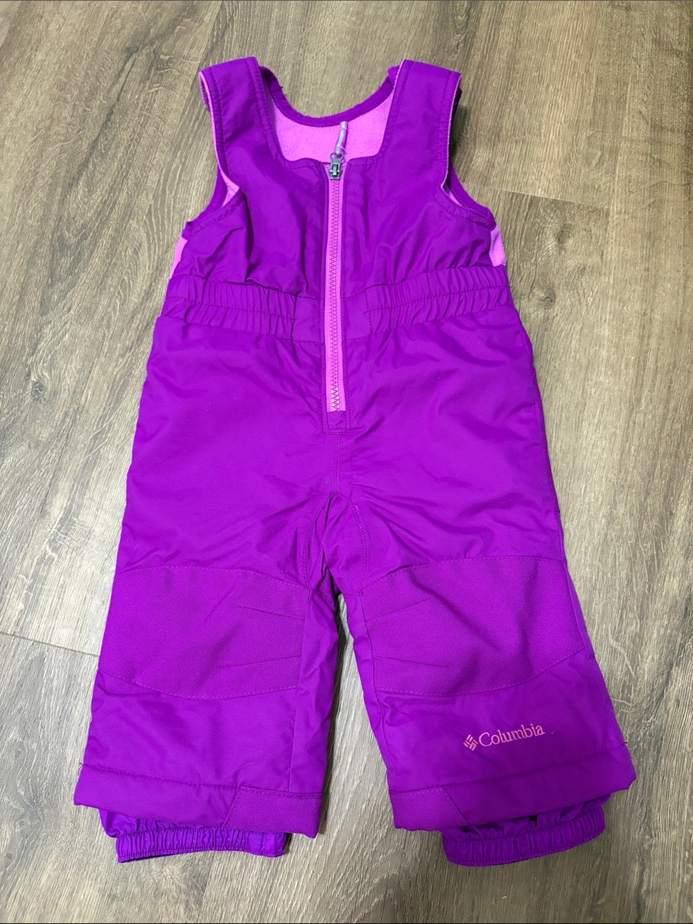 Columbia Kids' Pink Purple Snow Bib Coverall Pants Size 6m-12m